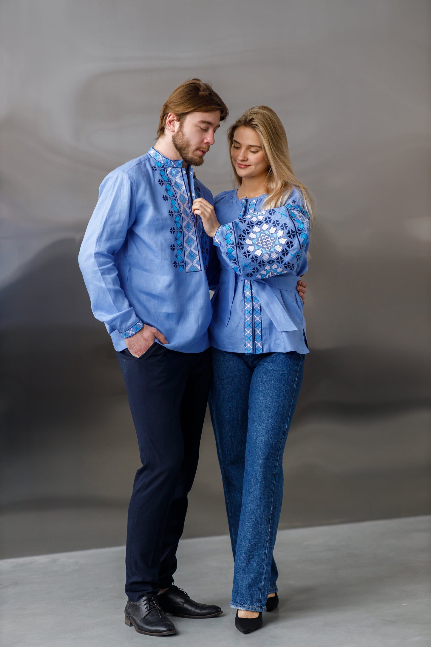 EMBROIDERED VYSHYVANKA’S FOR COUPLES /VYSHYTA SOROCHKA/UKRAINIAN VYSHYVANKA LIEN SET