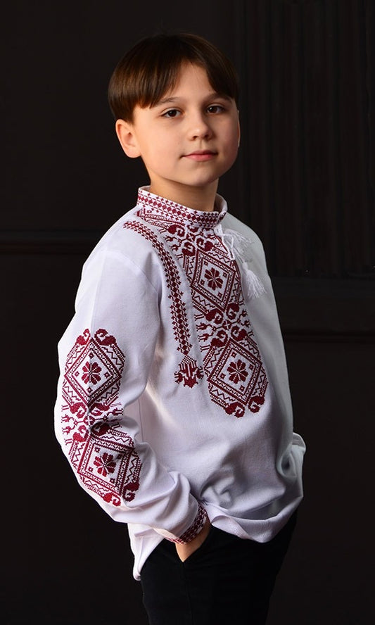 BOYS VYSHYVANKA IN USA/ EMBROIDERY UKRAINIAN SHIRT