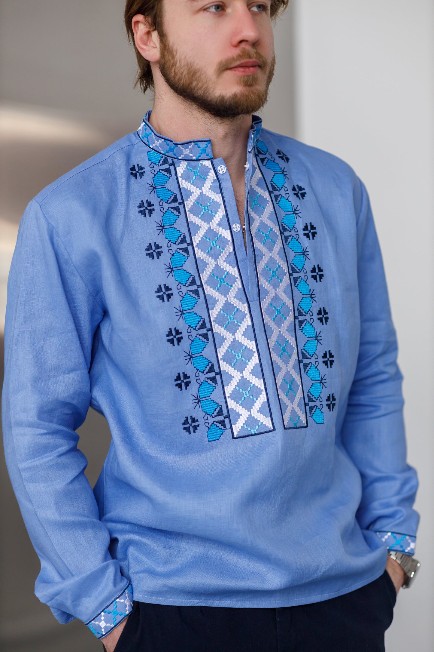 EMBROIDERED VYSHYVANKA’S FOR COUPLES /VYSHYTA SOROCHKA/UKRAINIAN VYSHYVANKA LIEN SET