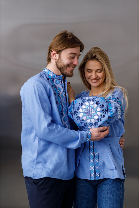 EMBROIDERED VYSHYVANKA’S FOR COUPLES /VYSHYTA SOROCHKA/UKRAINIAN VYSHYVANKA LIEN SET