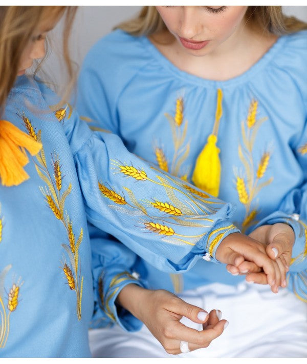 EMBROIDERY VYSHYVANKA FOR GIRL/UKRAINIAN EMBROIDERED BLOUSE FOR KIDS